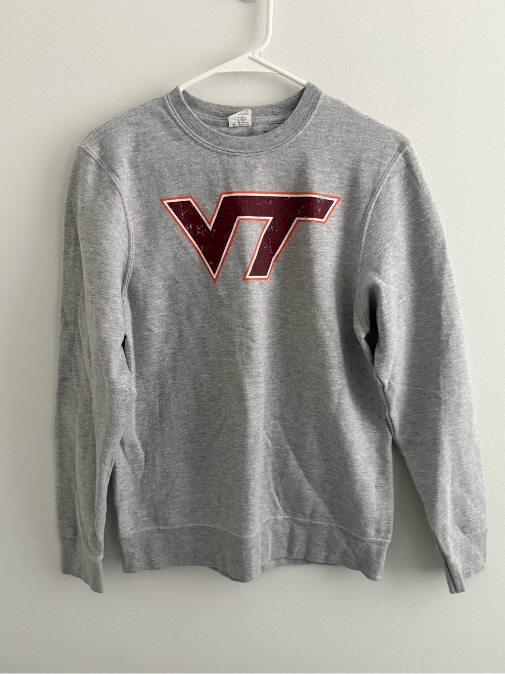 Virginia Tech Gray Crewneck Sweatshirt - VT Logo